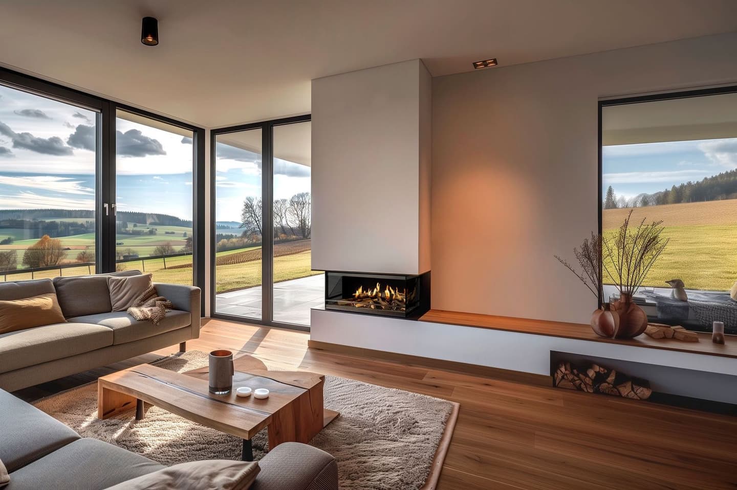 Cheminée électrique, foyer Kalfire hologramme, Flamme Concept Sorgues à coté d'Avignon dans le Vaucluse (84) , près de Carpentras, Cavaillon , 84800, cheminée design et contemporaine