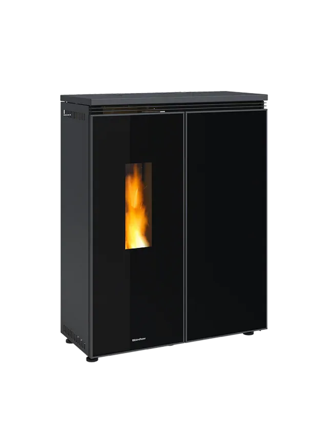 La Nordica-Extraflame NEW Granulé 19.4 kW Ligne Evolution FLORIANA IDRO CRYSTAL — vue principale, visuel fabricant