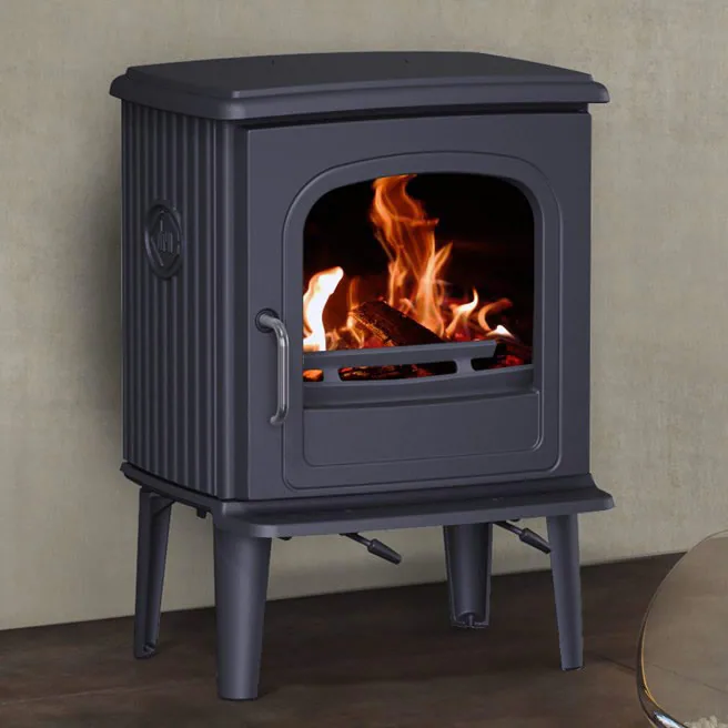Fonte Flamme 55 CB laqué anthracite — vue principale, visuel fabricant