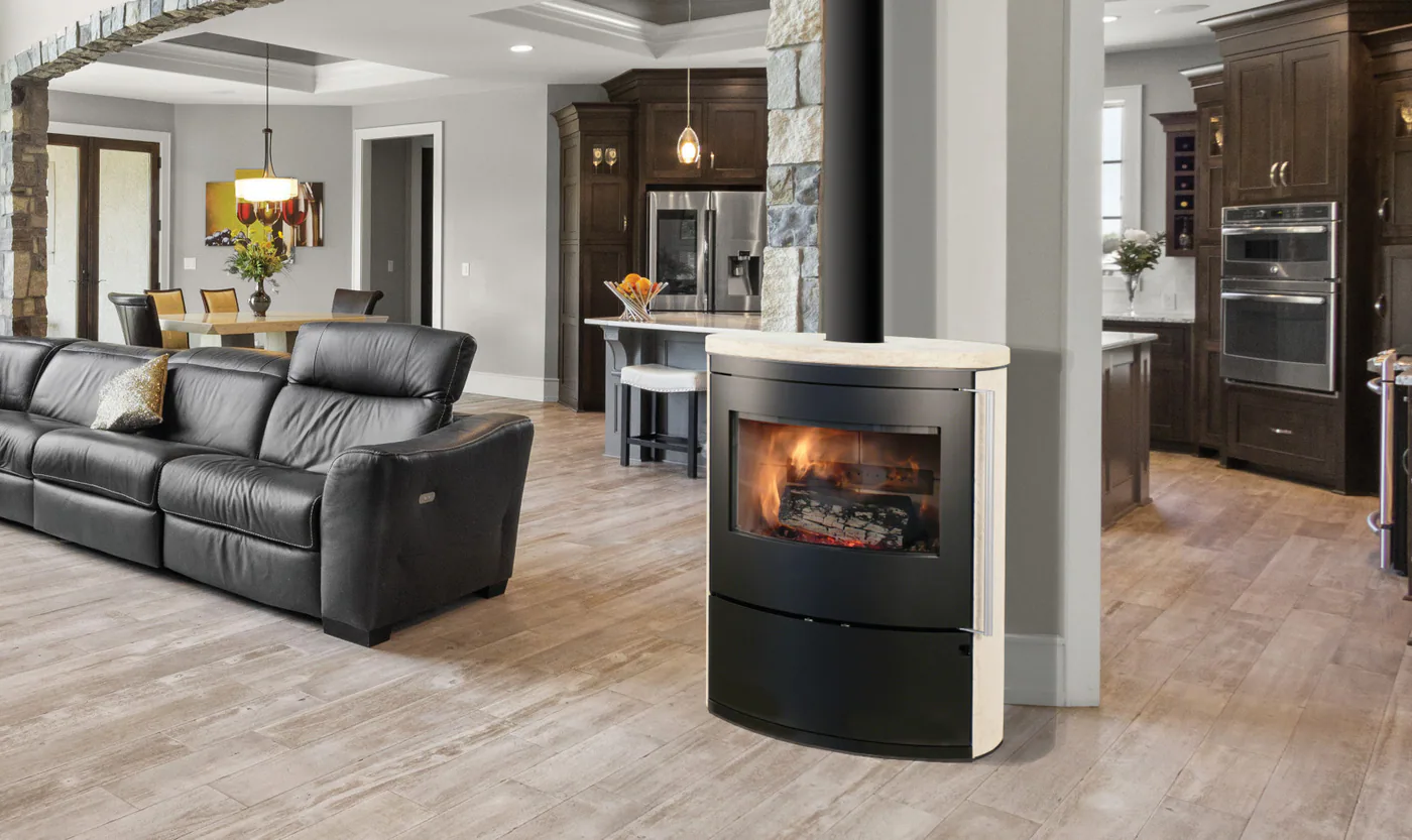 Fonte Flamme Bombay pierre crème — vue principale, visuel fabricant