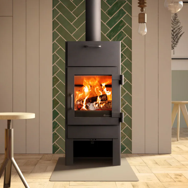 Fonte Flamme Lars 1000 avec compartiment four — vue principale, visuel fabricant