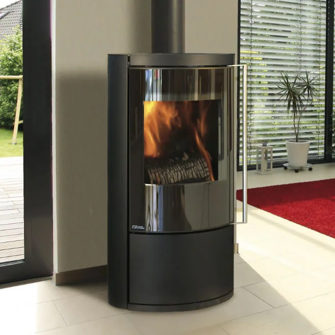 Fonte Flamme Mesa porte verre sérigraphié — vue principale, visuel fabricant
