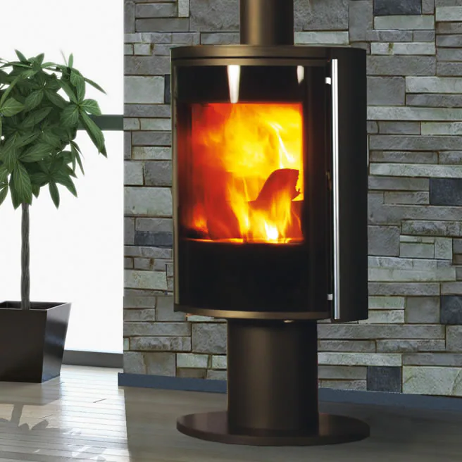 Fonte Flamme Nara porte verre sérigraphié — vue principale, visuel fabricant