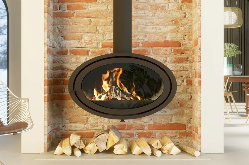 Fonte Flamme Oval Front Wall (fixé au mur) — vue principale, visuel fabricant