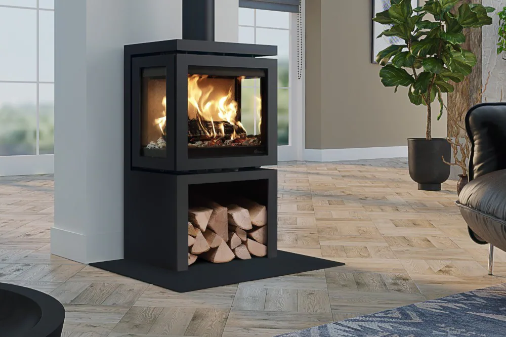 Fonte Flamme Vidar Triple Small Store — vue principale, visuel fabricant